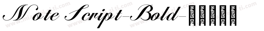 Note Script-Bold字体转换